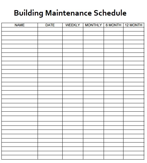 maintenance-schedule-template-word