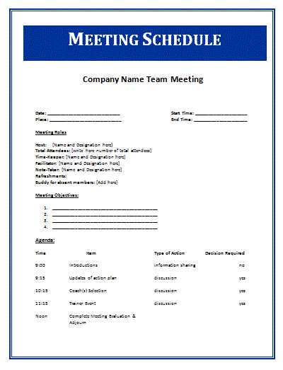 Conference Schedule Template from www.wordstemplates.org