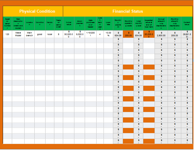 Inventory Sheet Templates