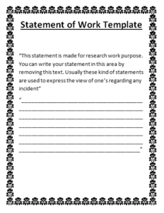 Legal Statement Template - Free Word Templates
