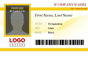 ID Badge Template | Free Word Templates