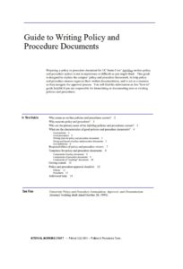 office procedures manual template