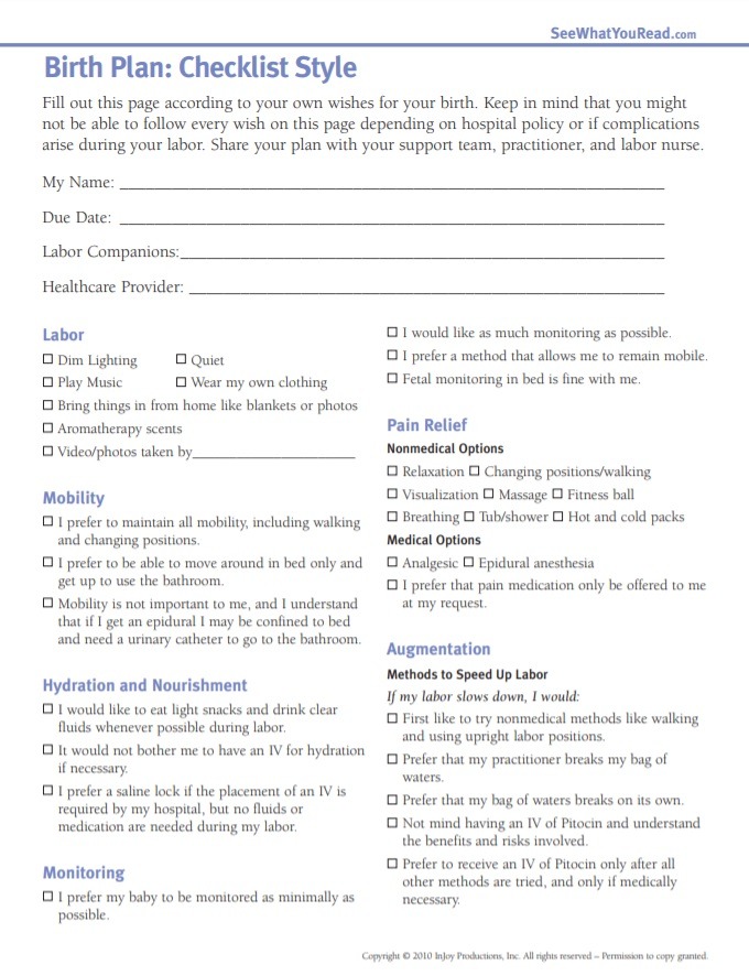 Free Checklist Template | Free Word Templates