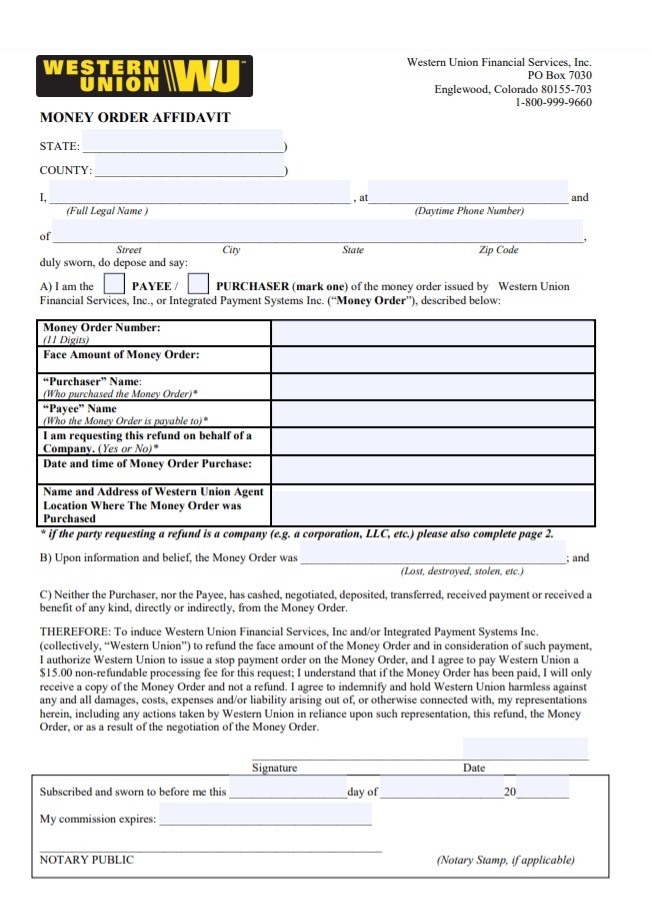 Affidavit Form template | Free Word Templates
