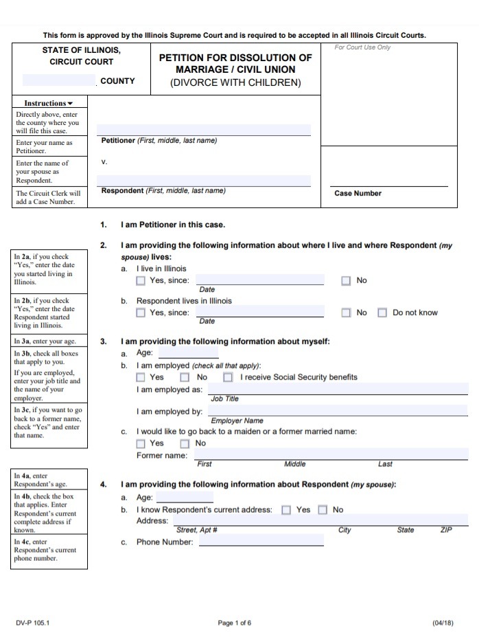 Divorce Form