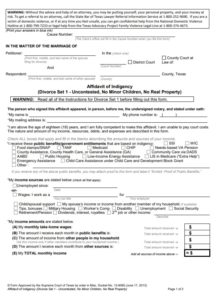 Divorce Form | Free Word Templates