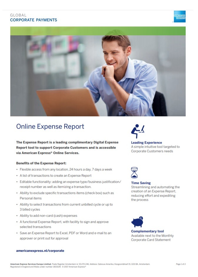 Online Expense Report Template