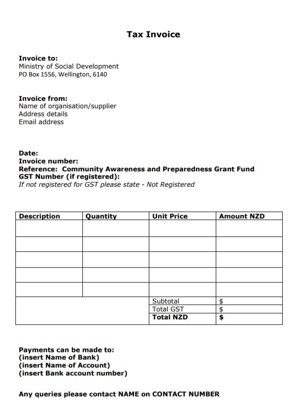 Tax Receipt Template