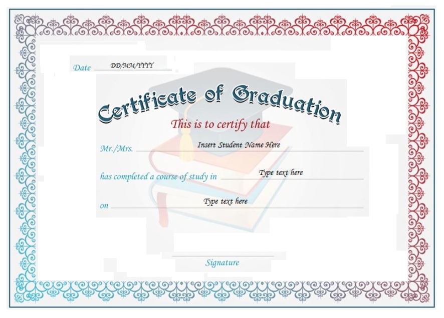 Professional Graduate Certificate Template