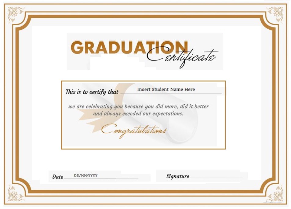 Certificate Templates | Free Word Templates Blank Certificate Templates For Word Free