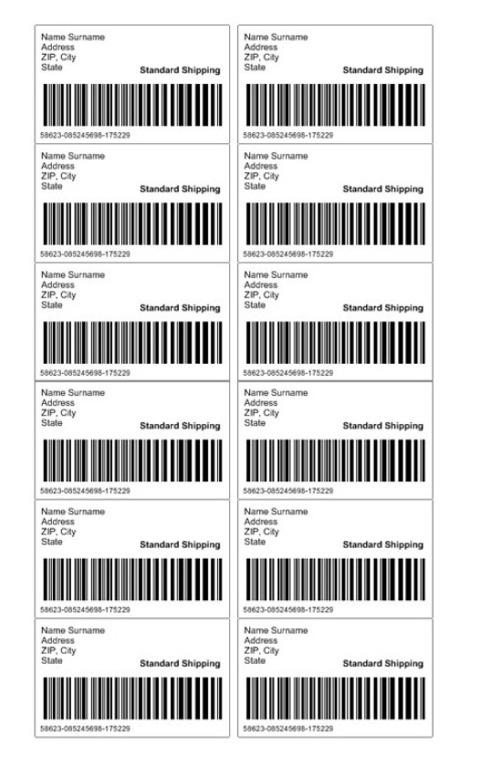 FREE FREE Shipping Label & Examples Template - Download in Word