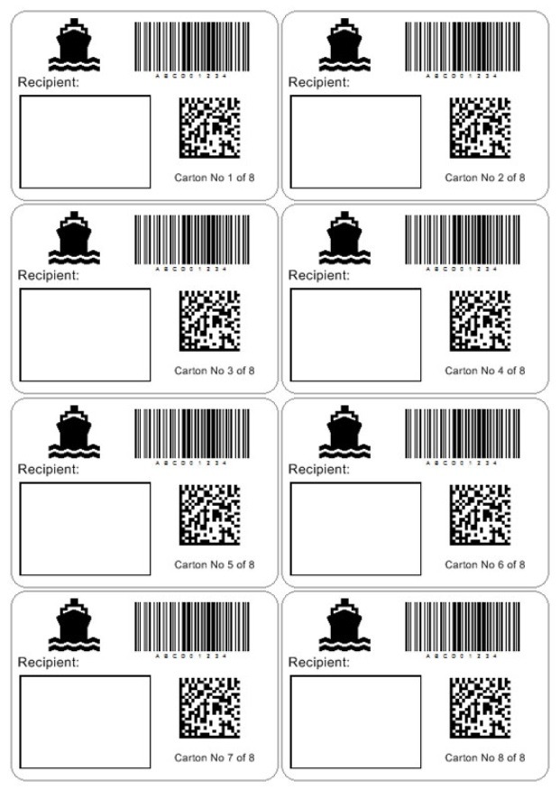 Shipping Label Format