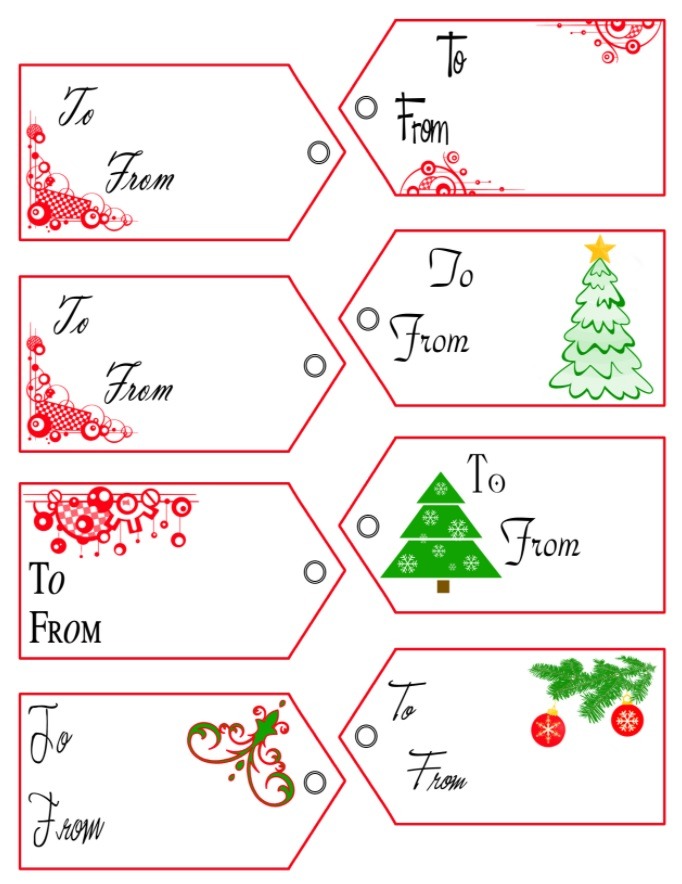 Event Gift Tag Template