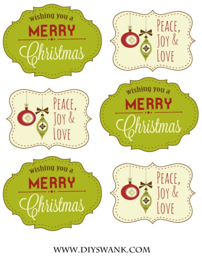 Merry Christmas Gift Tag Template