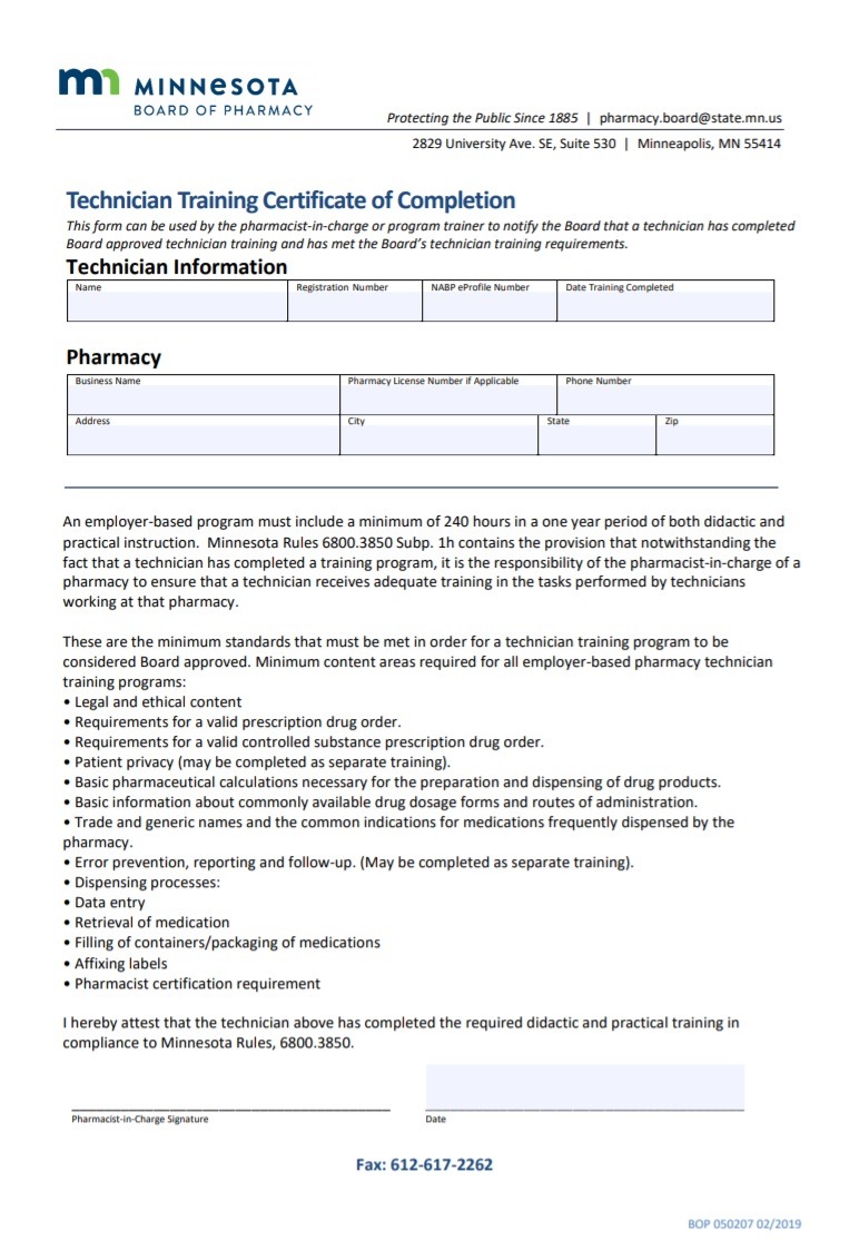 Training Certificate Template