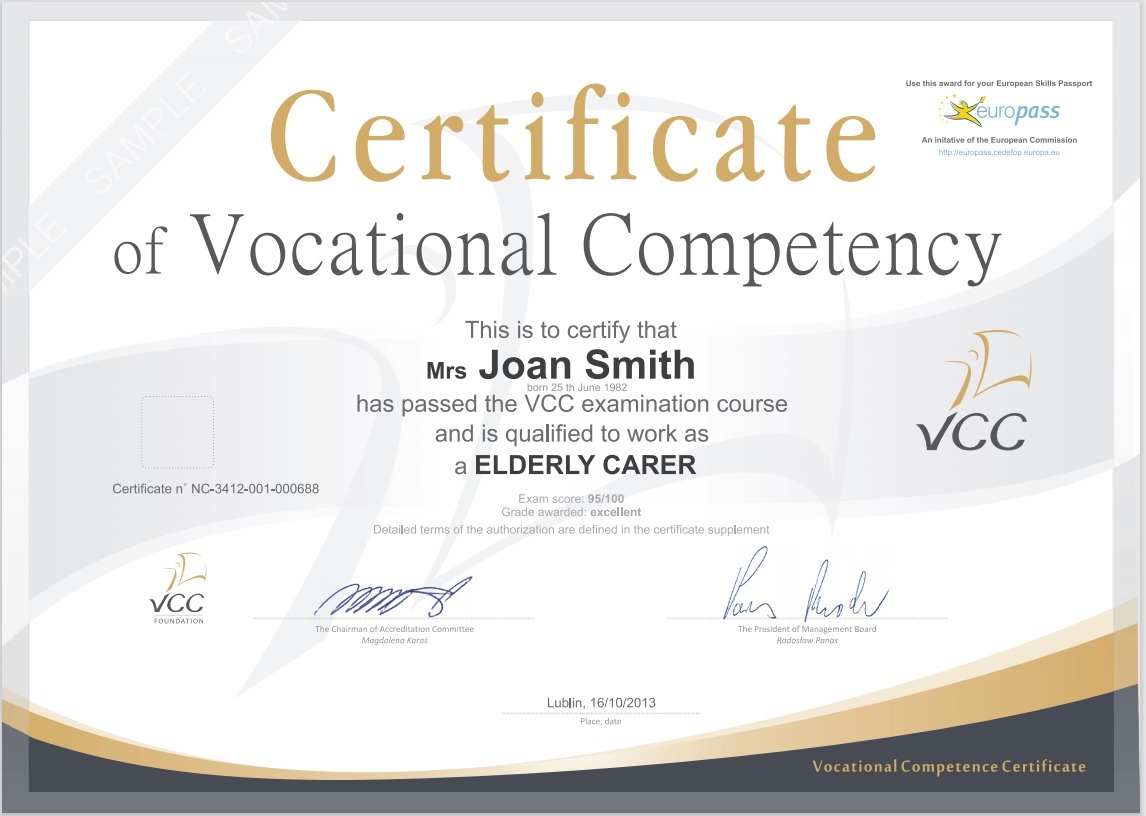 Training Certificate Template