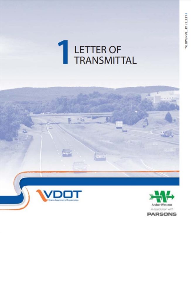 Official Letter of Transmittal Template