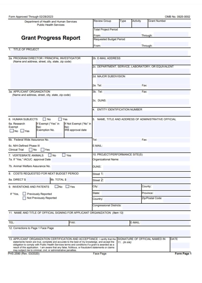 Daily Progress Report Template