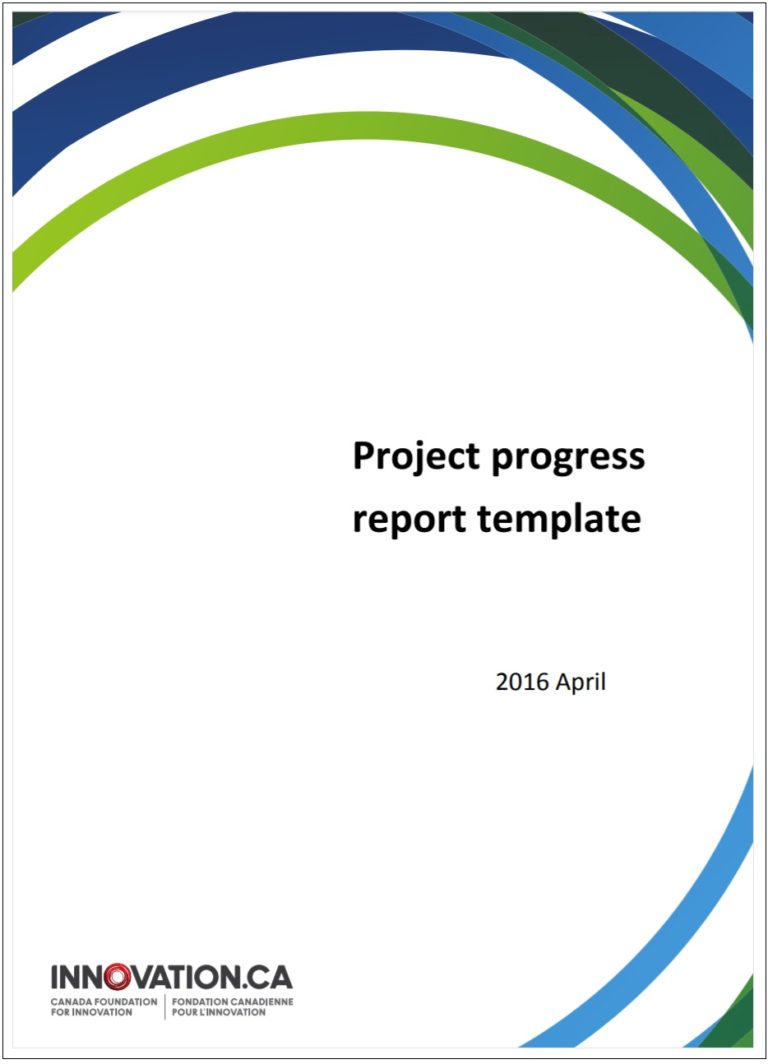 Progress Report Template