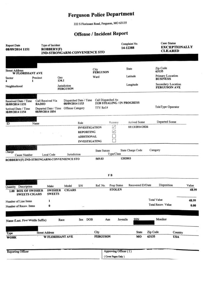 Police Report Template