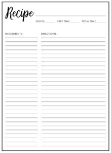 Recipe Card Template | Free Word Templates