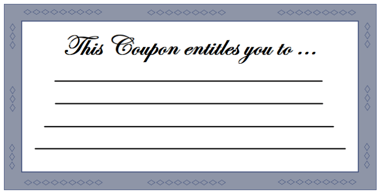 Free Coupon Template | Free Word Templates