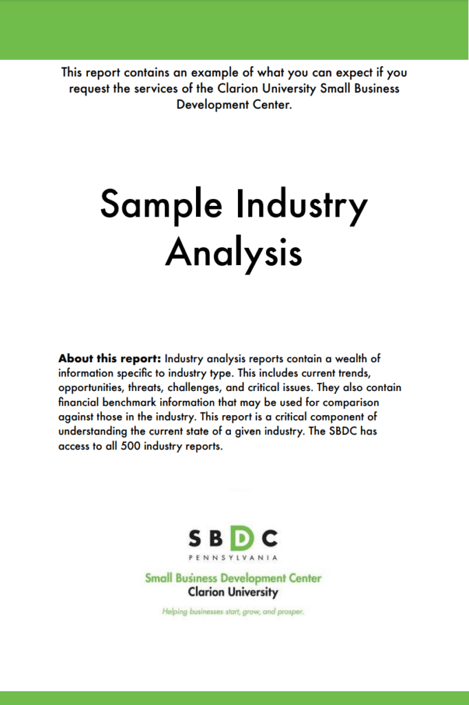 Industry Analysis Sample