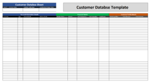 Basic Client Database Template Customer Database Template | Free Word Templates
